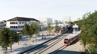 Visualisierung des Bahnhofprojekts in Herisau.