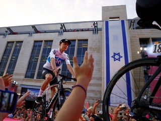 Chris Froome bei der Teampräsentation vor dem Giro-Start.