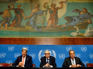 Kerry und Lawrow 2013 in Genf