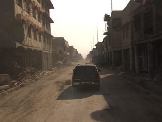 Strasse in Mosul.