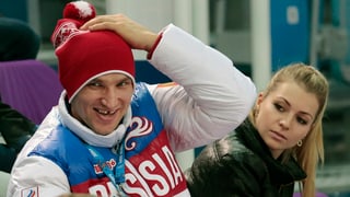  Eishockey-Superstar Alexander Owetschkin und Tennisspielerin Maria Kirilenko