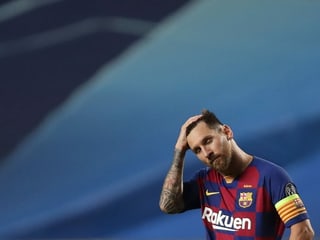 Lionel Messi während dem Spiel gegen die Bayern. Lionel Messi während dem Spiel gegen die Bayern.