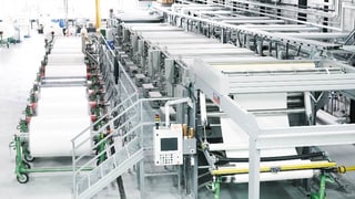 Fabrikraum von oben Fabrikraum von oben