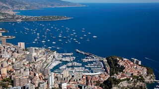 Blick auf den Hafen von Monaco.