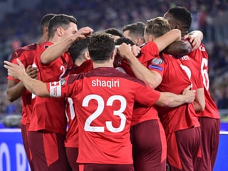 Die Schweizer Fussball-Nationalmannschaft.