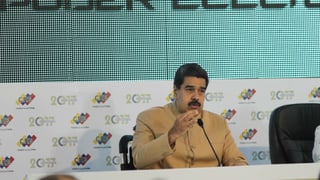 Nicolas Maduro nach der Wahl der verfassungsgebenden Versammlung.