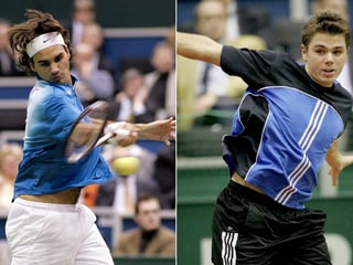 Roger Federer und Stan Wawrinka 2005 beim Turnier in Rotterdam.