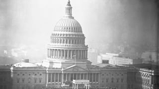 Das Kapitol, der Sitz des Kongresses, in einer Aufnahme von 1953