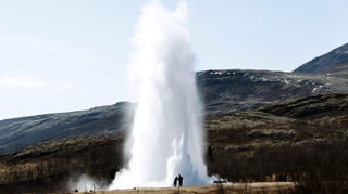 Geysir in Island.