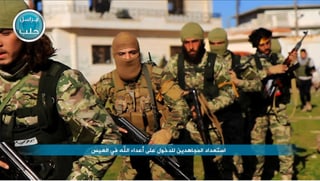 Kämpfer von Fatah al-Scham in der Provinz Aleppo.