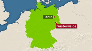 Karte Finsterwalde. Karte Finsterwalde.