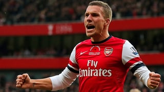 Lukas Podolski traut seinem Arsenal ein Weiterkommen gegen die Bayern zu.