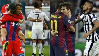 Die vier verbliebenen Teams in der Champions League. 