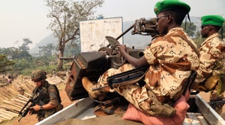 Soldaten aus dem Tschad bei einem Einsatz der Afrikanischen Union.