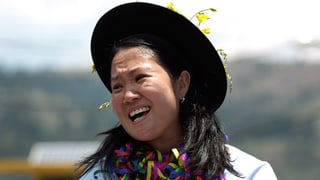 Keiko Fujimori auf Wahlkampftour in Ayacucho (2016).
