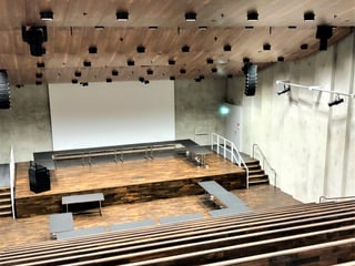 Auditorium der James-Simon-Galerie in Berlin.