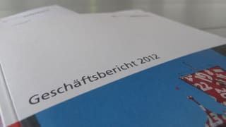 Der Geschäftsbericht 2012 der Solothurner Regierung (Nahaufnahme).