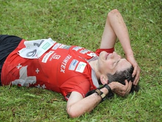 Erschöpft vom Wettkampf-Marathon an der OL-WM: Mit gekürzter Disziplinenanzahl dieses Jahr ein wohl eher seltenes Bild. Erschöpft vom Wettkampf-Marathon an der OL-WM: Mit gekürzter Disziplinenanzahl dieses Jahr ein wohl eher seltenes Bild.