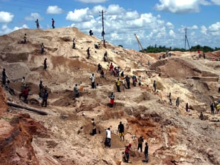 Eine Goldmine in Ghana