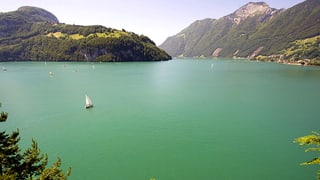 Blick auf den Vierwaldstättersee. Blick auf den Vierwaldstättersee.