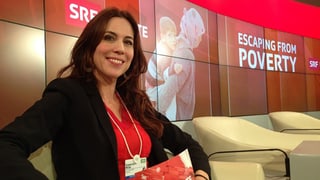 Gastgeberin der ersten SRF Live Debate «Escaping from Poverty» am Donnerstag in Davos: Moderatorin Susanne Wille