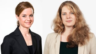 Porträt von Juliette Schild (links) und Rachel Murith.