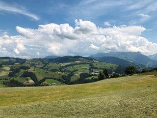 Landschaftsbild mit Hügel im Emmental.