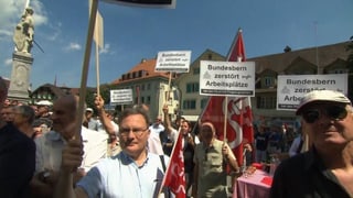 Demonstranten. Demonstranten.