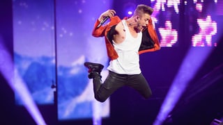 Luca Hänni bei einer akrobatischen Tanzeinlage