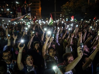 Türken demonstrieren gegen Israels Bodenoffensive in Gaza