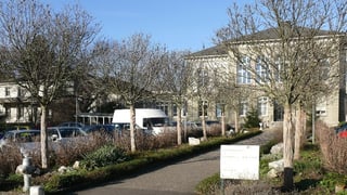 Eingang der  Universitären Psychiatrischen Kliniken. 