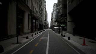 Leere Strassen in Buenos Aires