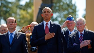 Obama, Hollande und Veteranen