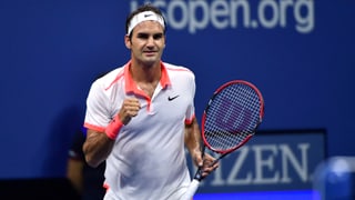 Federer steht nach einer Glanzleistung im Endspiel der US Open.