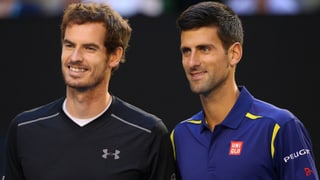 Andy Murray und Novak Djokovic. 