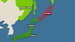 Karte der Kurilen Karte der Kurilen