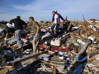 Kein Haus steht mehr in diesem Teil der Stadt Moore bei Oklahoma City. (reuters)