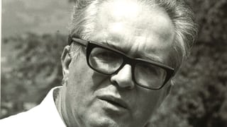 Schwarzweiss-Foto von Jost. Portrait.