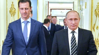 Baschar Assad und Wladimir Putin, Aufnahme von Oktober 2015.