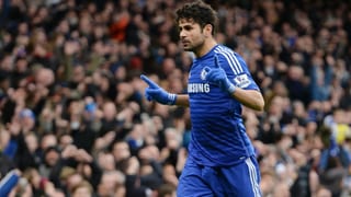 Diego Costa jubelt.