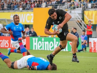 Namibia im Spiel gegen Neuseeland. Namibia im Spiel gegen Neuseeland.