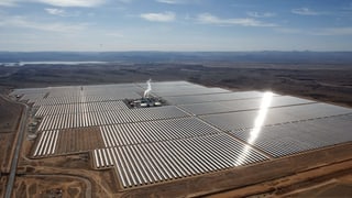 Solar-Park in Marokko. 