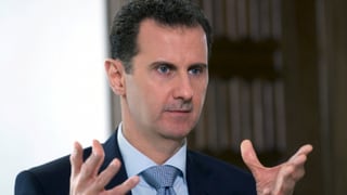 Assad bei einem Interview.