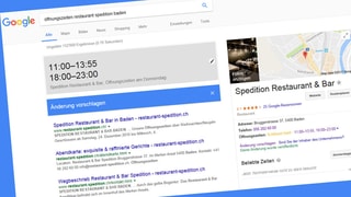 «Jeder kann Restaurant-Öffnungszeiten auf Google ändern» auf einer neuen Seite abspielen.