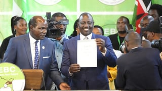 «Knappes Wahlresultat im aufgeladenen Kenia» auf einer neuen Seite abspielen.