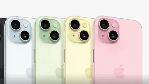 Das iPhone in fünf Farben.