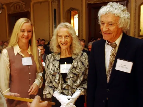 Vera Weber with parents