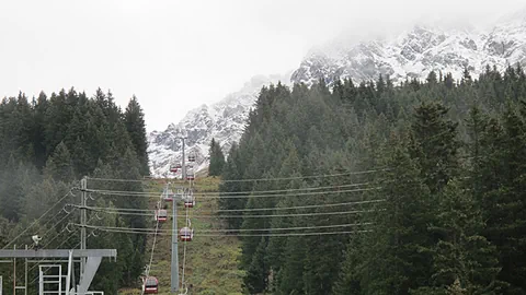 Winterberge und Seilbahnen