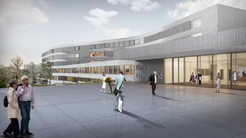 Visualisierung eines neuen Klinikgebäudes