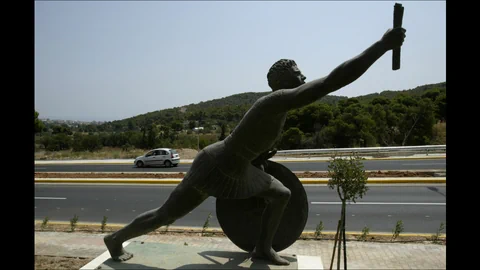 Statue des Pheidippides in Athen